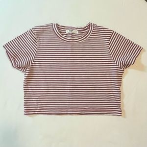 COTTON ON Striped Crop Top